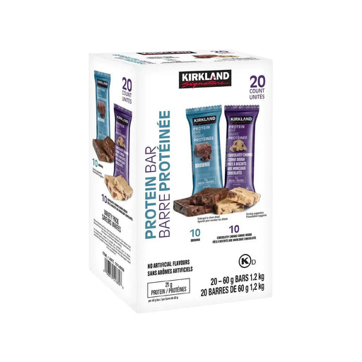 Kirkland Signature - Protein Bars Pack of 20 × 60g - Miller & Bean Coffee Company