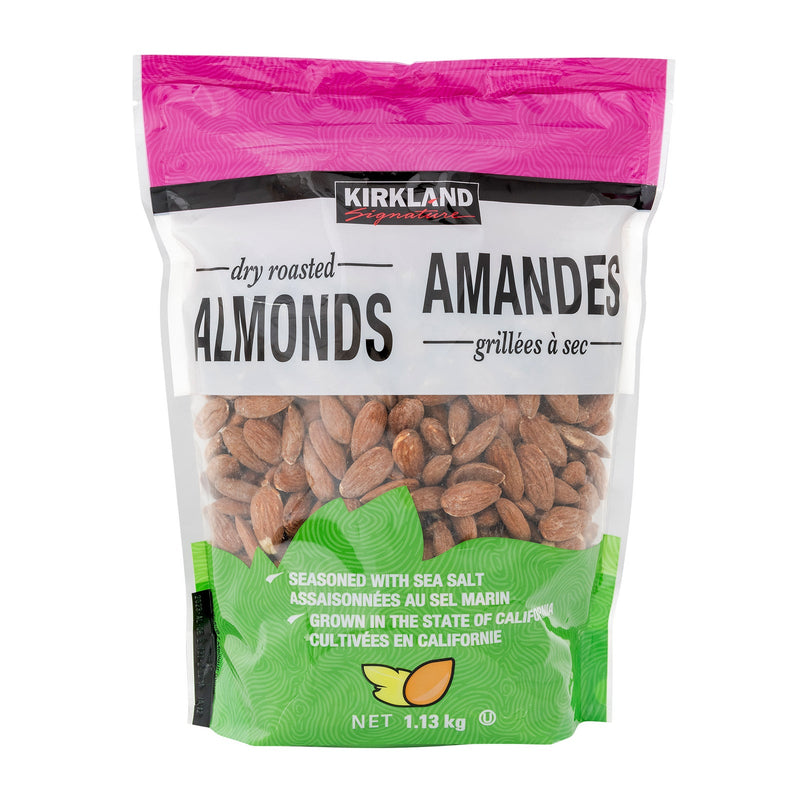 Kirkland Signature - Dry Roasted Almonds with Sea Salt - 1.13kg - Miller & Bean Coffee Company