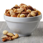 Kirkland Signature salted mixed nuts served in a bowl