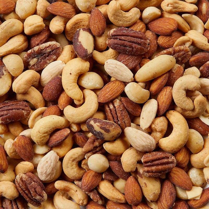 Kirkland Signature salted mixed nuts close-up