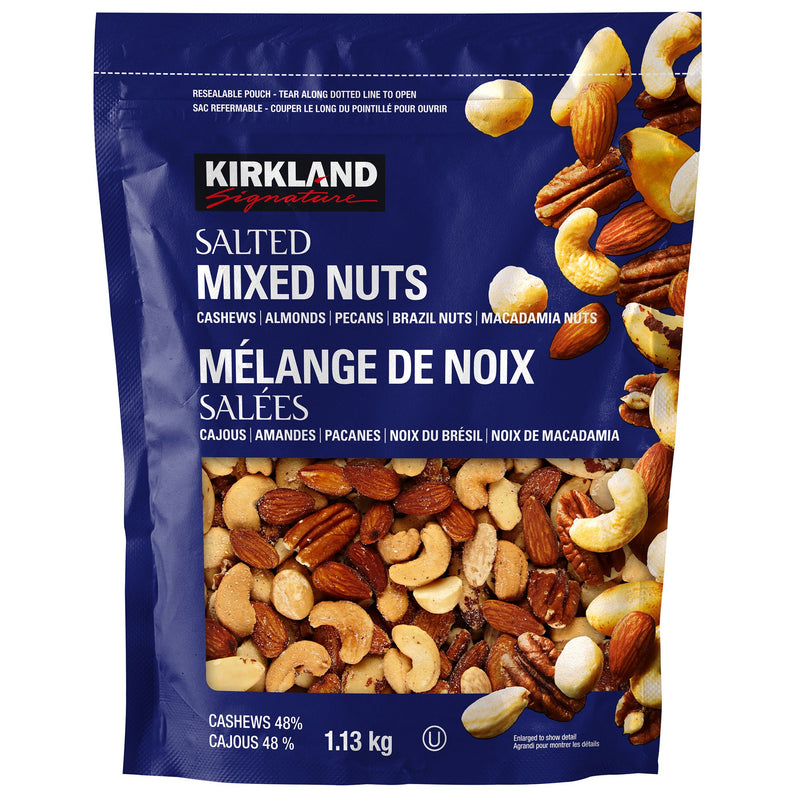Kirkland Signature - Salted Mixed Nuts - 1.13kg - Miller & Bean Coffee Company