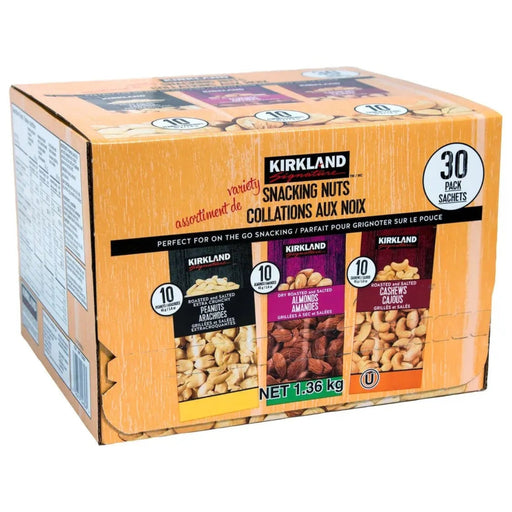 Kirkland Signature - Snacking Nuts Variety Pack - 30 × 45g - Miller & Bean Coffee Company