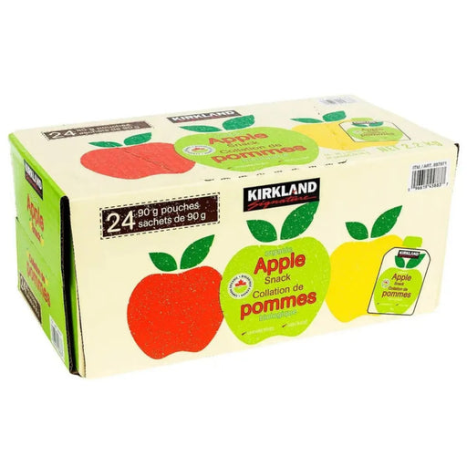 Kirkland Signature - Unsweetened Organic Apple Snack - 24 × 90g - Miller & Bean Coffee Company