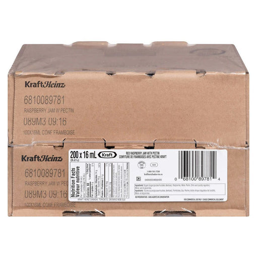 Kraft Pure Raspberry Jam - 200 x 16ml - Miller & Bean Coffee Company