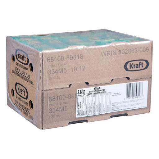 Kraft Smooth Peanut Butter - 200 x 18g - Miller & Bean Coffee Company