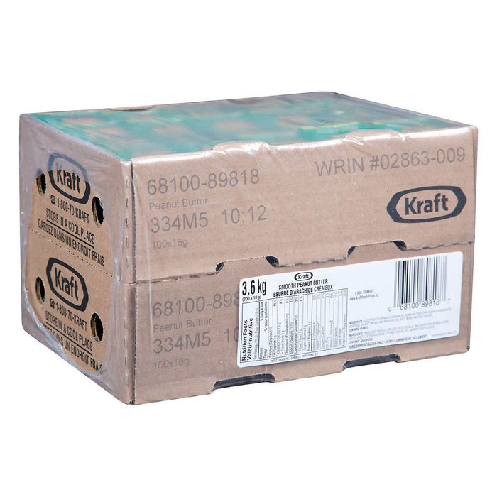 Kraft Smooth Peanut Butter - 200 x 18g - Miller & Bean Coffee Company