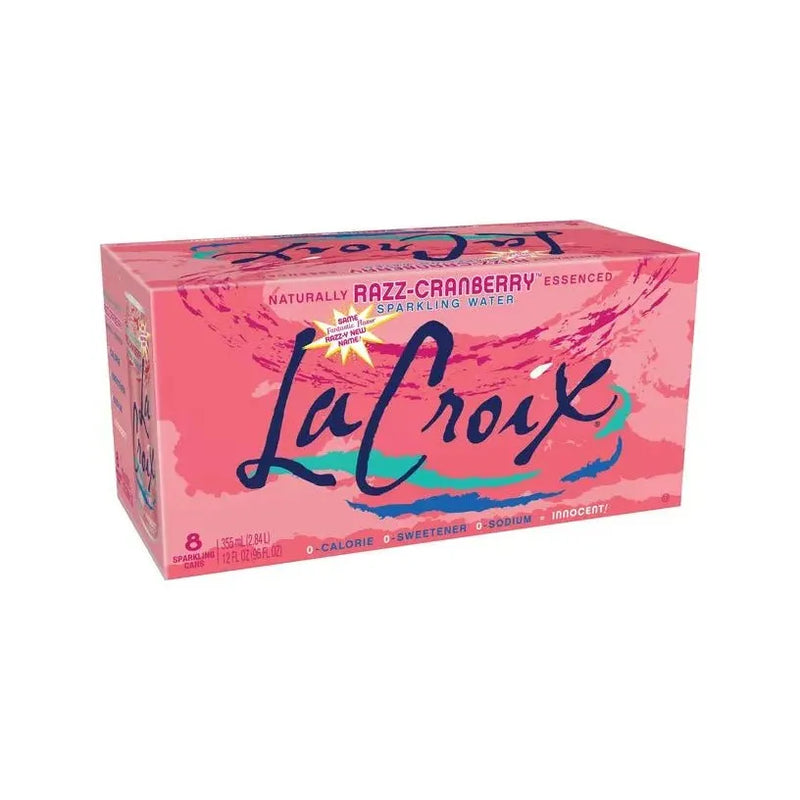 La Croix - Cran - Rasberry Sparkling Water - 8 x 355ml - Miller & Bean Coffee Company