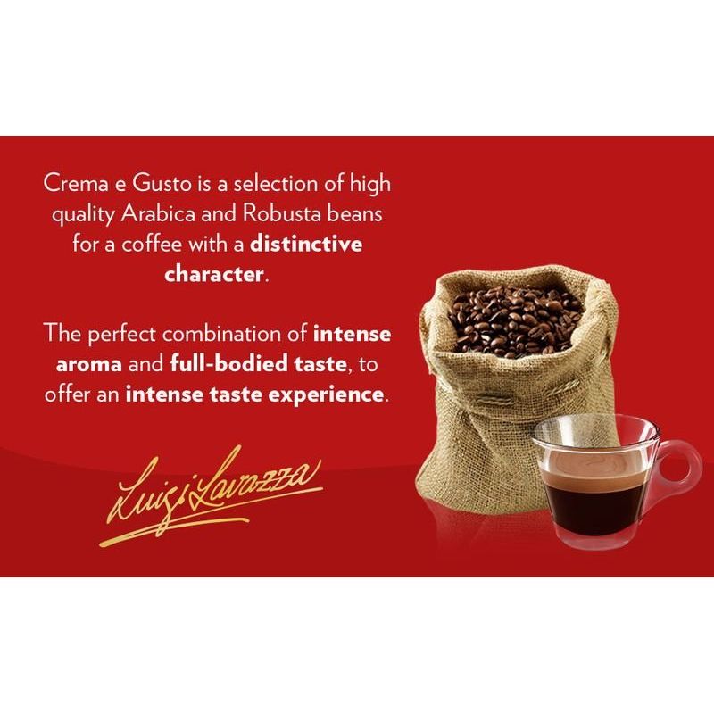 Lavazza Crema E Gusto - 1kg / 2.2lbs - Miller & Bean Coffee Company