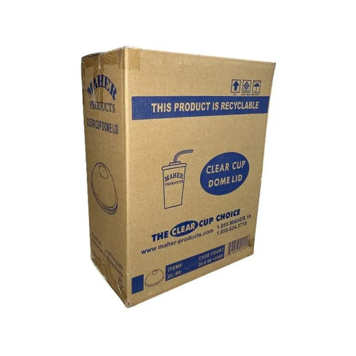 Lids - Dome - For Cold Beverage Plastic 20oz Cups - Case of 1000 - Miller & Bean Coffee Company