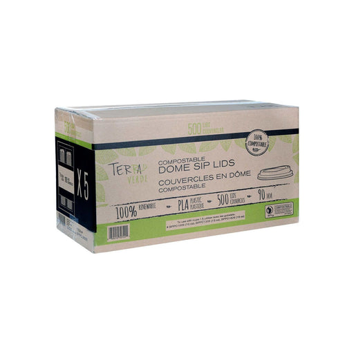 Lids - For Compostable Cups - Case of 500 - Miller & Bean Coffee Company