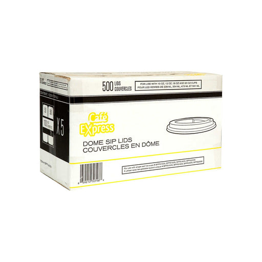 Lids - For Hot Beverage 10oz or 12oz Paper Cups - Case of 500 - Miller & Bean Coffee Company