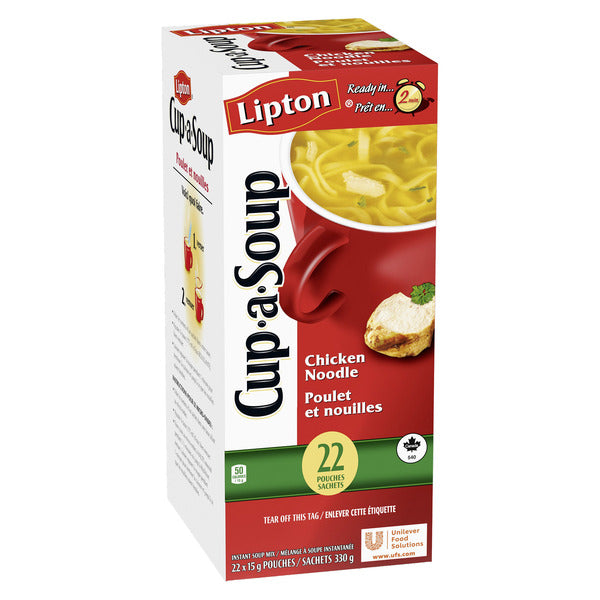 Lipton - Cup a Soup - Chicken Noodle - 22 × 15g - Miller & Bean Coffee Company