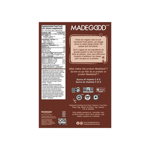 Made Good Chocolate Chip Granola Bars - 30 x 24g - Miller & Bean Coffee Company