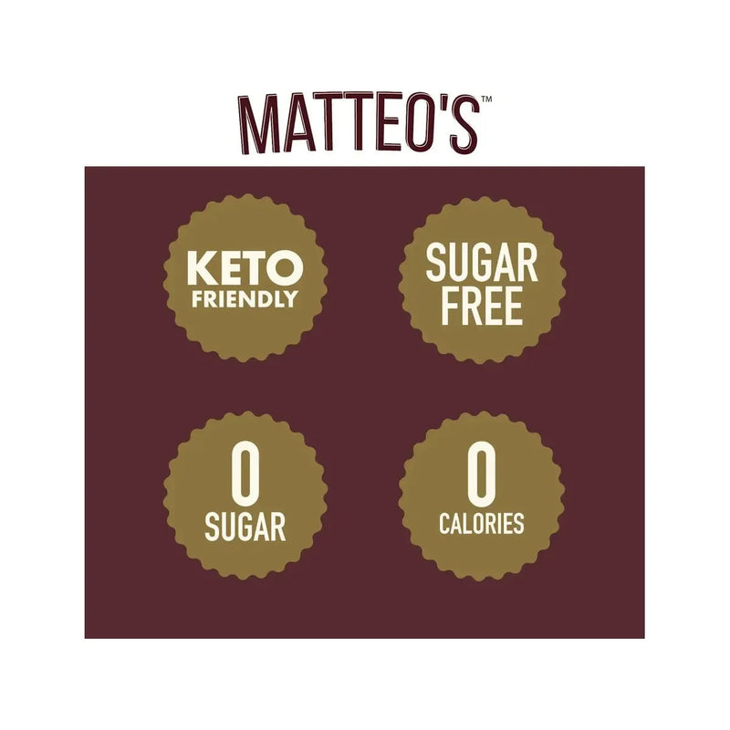 Matteo's Sugar Free Coffee Syrup - Caramel - 2 x 1L Bottle - Miller & Bean Coffee Company