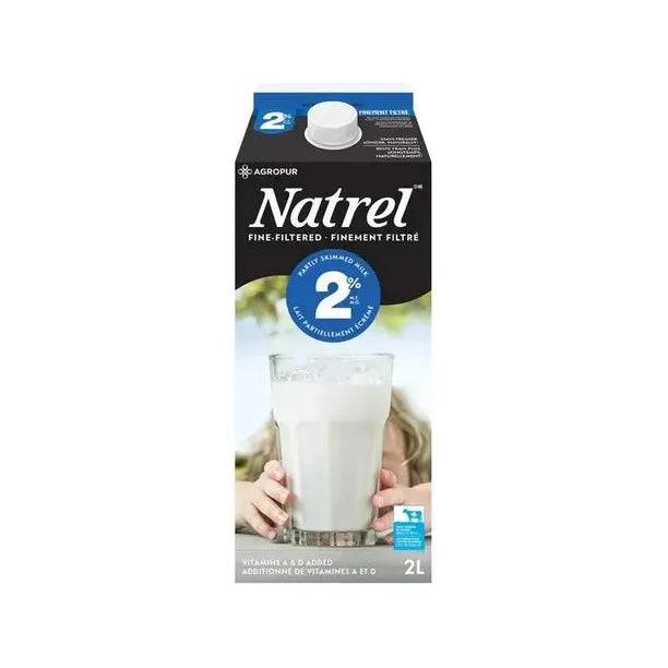 Milk - 2% - Natrel Fine - filtered - 2L (Large) - Miller & Bean Coffee Company