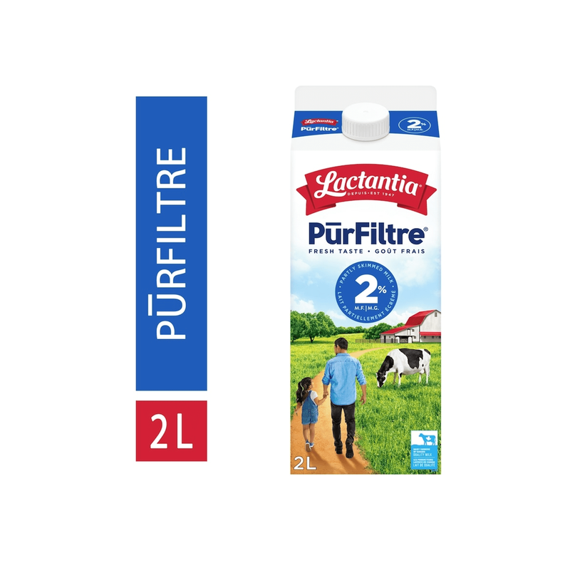 Milk - 2% - PurFiltre - 2L (Large) - Miller & Bean Coffee Company