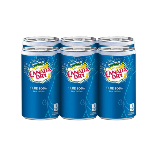 Mini - Cans - Club Soda - 6 x 222ml - Miller & Bean Coffee Company