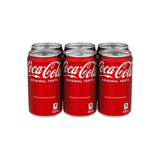 Mini - Cans - Coke Regular - 6 x 222ml - Miller & Bean Coffee Company
