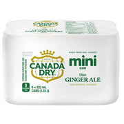 Mini - Cans - Diet Ginger Ale - 6 x 222ml - Miller & Bean Coffee Company