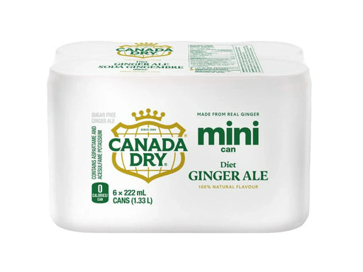 Mini - Cans - Diet Ginger Ale - 6 x 222ml - Miller & Bean Coffee Company