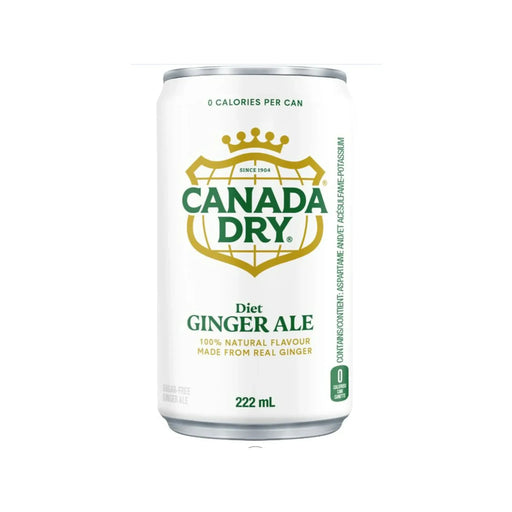 Mini - Cans - Diet Ginger Ale - 6 x 222ml - Miller & Bean Coffee Company