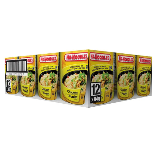 Mr. Noodles Chicken - 12 bowls x 64g - Miller & Bean Coffee Company