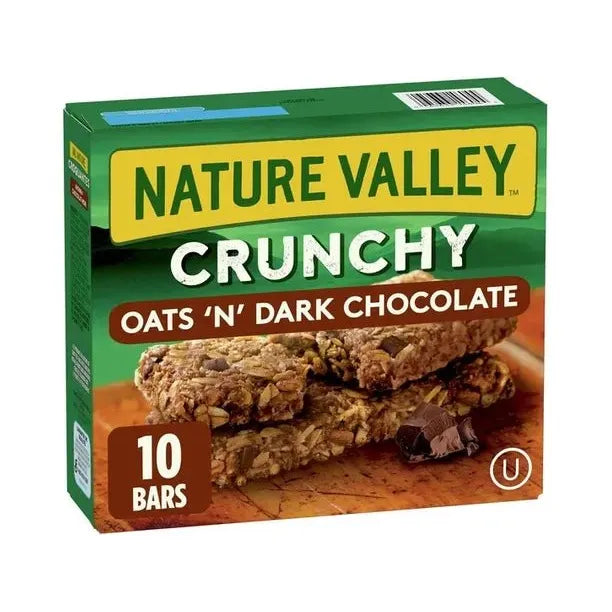 Nature Valley Crunchy Oats 'N' Dark Chocolates Bars - 10 Bars - Miller & Bean Coffee Company