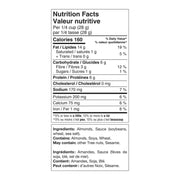 NaturSource Tamari Almonds nutrition facts and allergen information