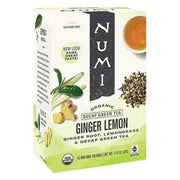 Numi Organic - Decaf Green Tea - Ginger Lemon - Box of 18 - Miller & Bean Coffee Company