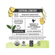 Numi Organic - Decaf Green Tea - Ginger Lemon - Box of 18 - Miller & Bean Coffee Company