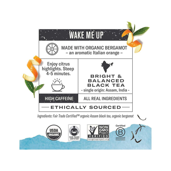 Numi Organic Tea - Aged Earl Grey - Box of 18 - Miller & Bean Coffee Company