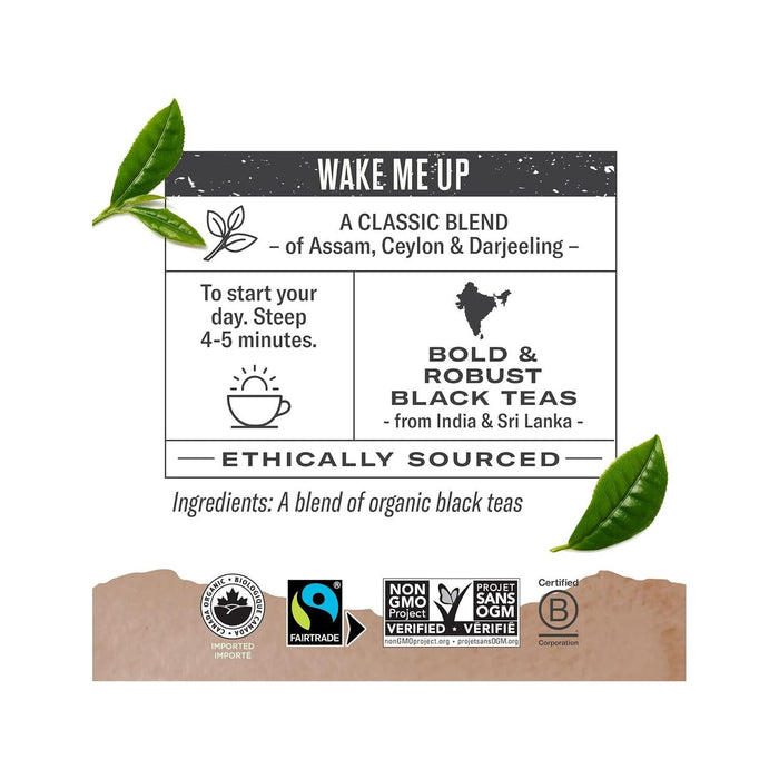 Numi Organic Tea - Breakfast Blend - Box of 18 - Miller & Bean Coffee Company