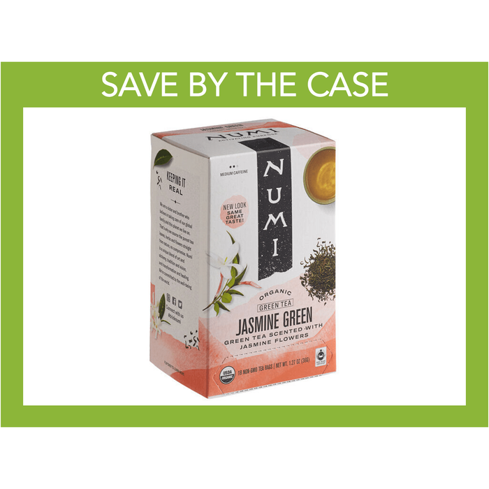 Numi Organic Tea - Jasmine Green - Box of 18 - Miller & Bean Coffee Company