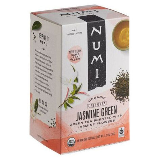 Numi Organic Tea - Jasmine Green - Box of 18 - Miller & Bean Coffee Company