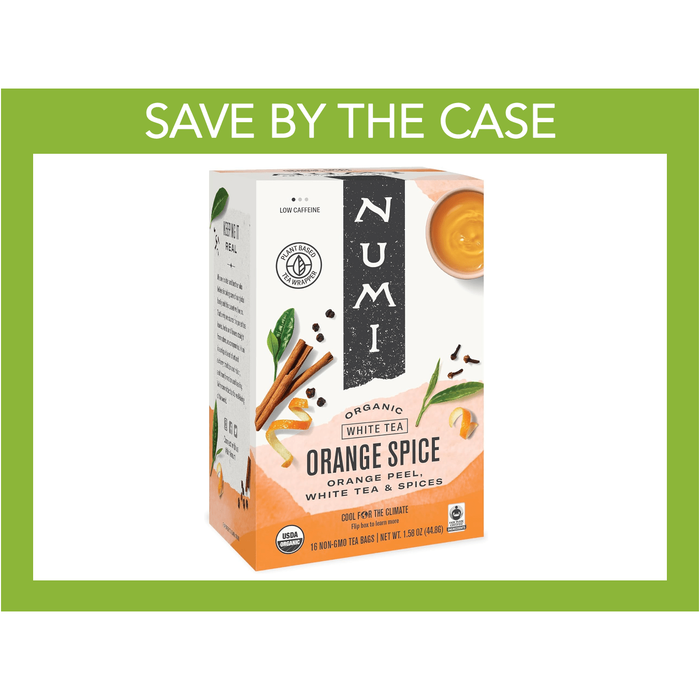 Numi Organic Tea - Orange Spice - Box of 16 - Miller & Bean Coffee Company