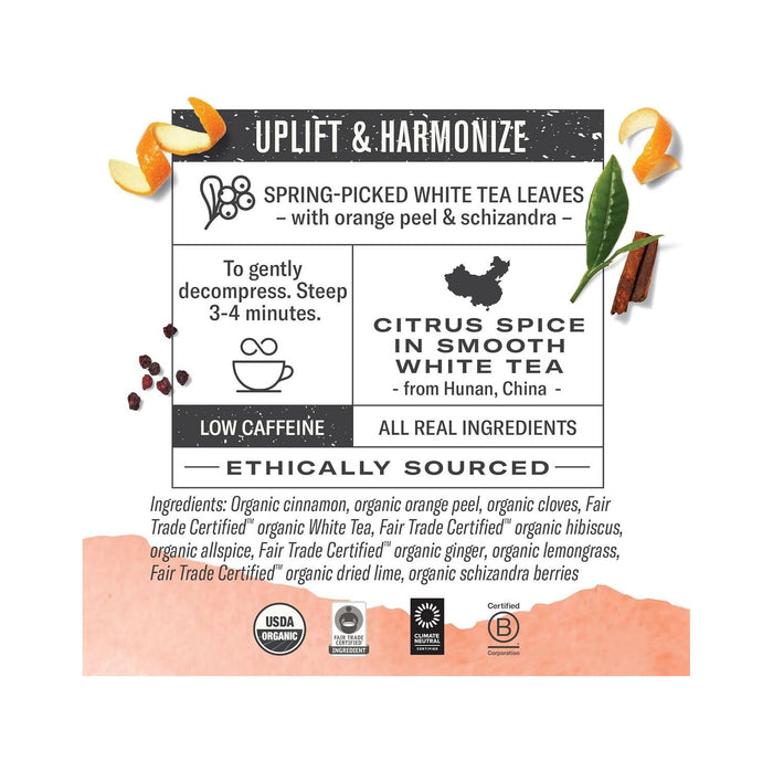 Numi Organic Tea - Orange Spice - Box of 16 - Miller & Bean Coffee Company