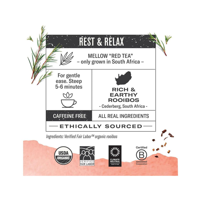 Numi Organic Tea - Rooibos - Box of 18 - Miller & Bean Coffee Company
