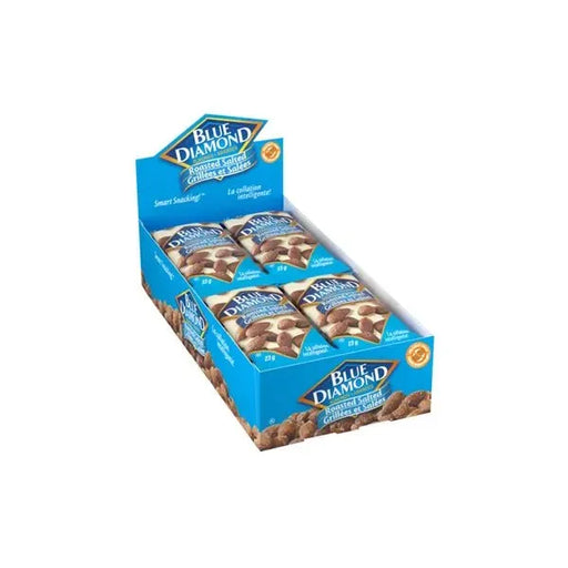Nuts - Blue Diamond Roasted Salted Almonds - Box of 18 Packs - Miller & Bean Coffee Company