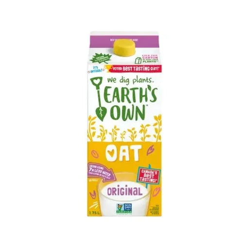 Oat Beverage Original Plain - Earth's Own - 1.75L - Miller & Bean Coffee Company
