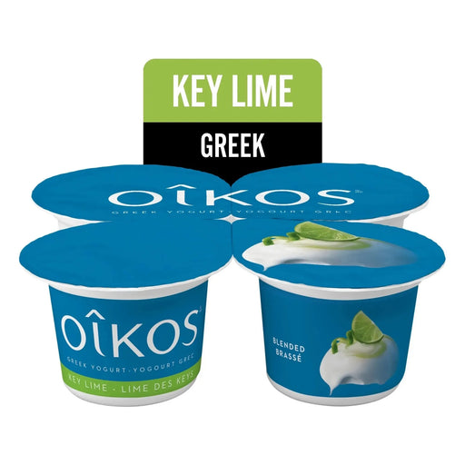 OIKOS Greek Yogurt - Key Lime Flavour - Pack of 4 x 100g - Miller & Bean Coffee Company