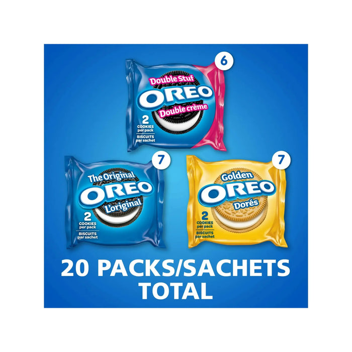 Oreo - Variety Pack - Individually Wrapped - Pack of 20 - Miller & Bean Coffee Company