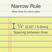 Oxford legal pad narrow ruled and perforated sheet details