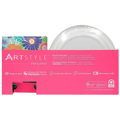 Paper Plate & Napkin Bundle Party Pack - 200 Count - Miller & Bean Coffee Company