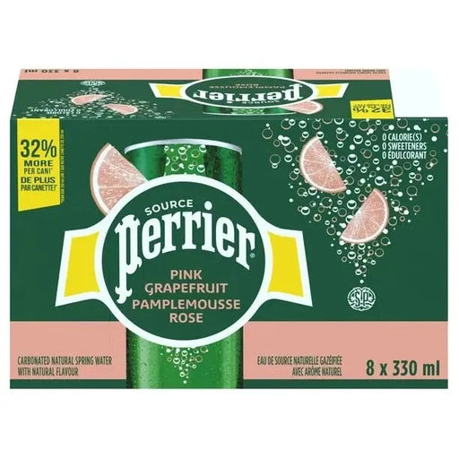 Perrier Cans Pink Grapefruit 8 x 330ml - Miller & Bean Coffee Company