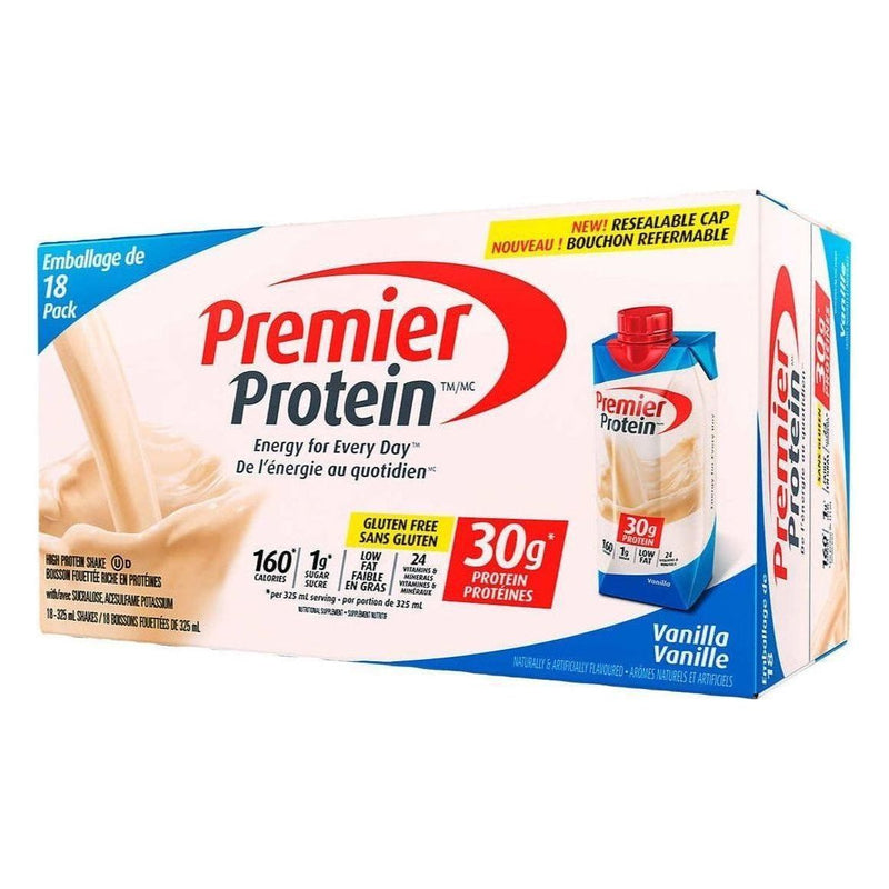 Premier Protein Vanilla Shake - 18 × 325ml - Miller & Bean Coffee Company