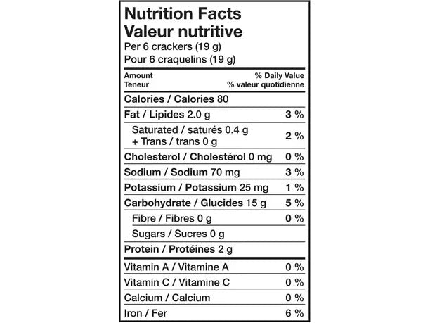 Premium Plus - Unsalted Tops - Crackers - 450g - Miller & Bean Coffee Company