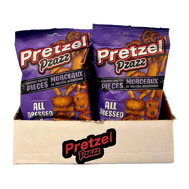Pretzel Pzazz All Dressed 12 × 56 g - Miller & Bean Coffee Company
