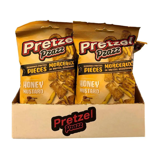 Pretzel Pzazz Honey Mustard 12 × 56 g - Miller & Bean Coffee Company