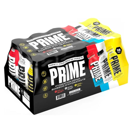 PRIME Hydration Variety Pack - 18 × 500ml - Miller & Bean Coffee Company