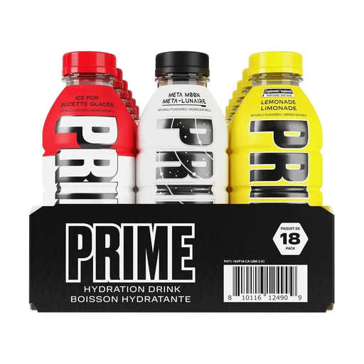 PRIME Hydration Variety Pack - 18 × 500ml - Miller & Bean Coffee Company